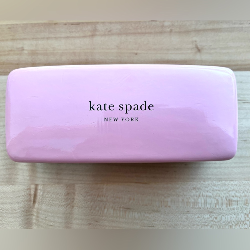 Kate Spade Pink/Green Leather Eyewear Case